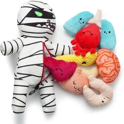 Zombie Plush Mummy Dog Squeaky Toy (9-in-1) Brand New & Packaged!! - Image 1 of 4