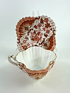 Antike viktorianische Wileman & Co. Fine Bone China Tasse & Untertasse England um 1853-1910 - Bild 1 von 6