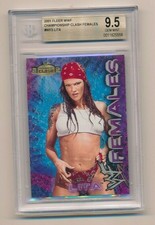 2001 Fleer WWF WWE Championship Clash Females Lita RC BGS 9.5