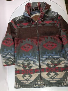 Abrigo Parka con Capucha Vintage Lana Woolrich Suroeste Nativo Americano Talla Pequeña - Imagen 1 de 20