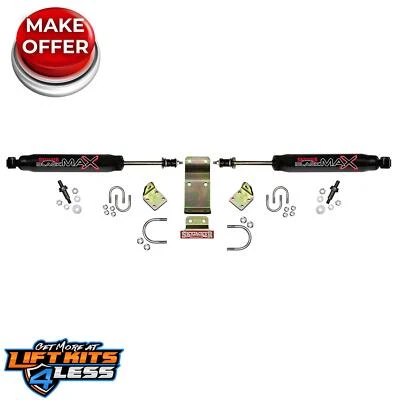 Estabilizador de dirección doble Skyjacker 8203 negro Max Frnt para Jeep (JK) 07-17 2x2/4x4 Foto 1 de 2