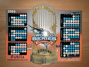2004 MIAMI FLORIDA MARLINS MAGNET SCHEDULE SKED - PUBLIX - SGA - Picture 1 of 1