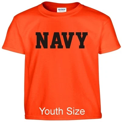 US NAVY Niños Niños Niñas Camiseta Niño Niños JUVENTUD FIT Camiseta Camiseta Foto 1 de 2