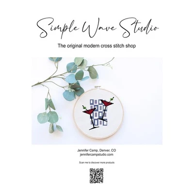 KIT de punto de cruz contado arte barra gafas Martini retro Foto 1 de 4