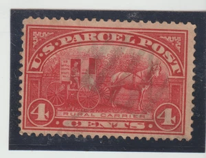 US Scott #Q4 Used Parcel Post CV$3.00 Horse and Carriage - Picture 1 of 1
