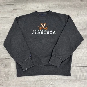 Pullover vintage Jansport gris bordado Universidad de Virginia cuello redondo para hombre S - Imagen 1 de 7