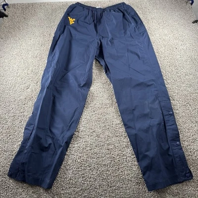 University West Virginia Logo Nike Pants Mens Large WVU Snap Button NCAA Y2K - Image 1 of 4