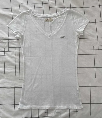 T.Shirt femme blanc chiné HOLLISTER Taille XS (32) - Photo 1/4
