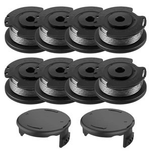 Trimmer Accessories 8 Spools and 2 Covers for Bosch F016800569 F016800385 - Picture 1 of 7