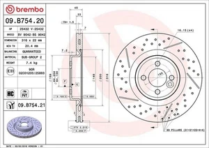 Brake Disc MINI MINI One 09.B754.21 - Picture 1 of 2