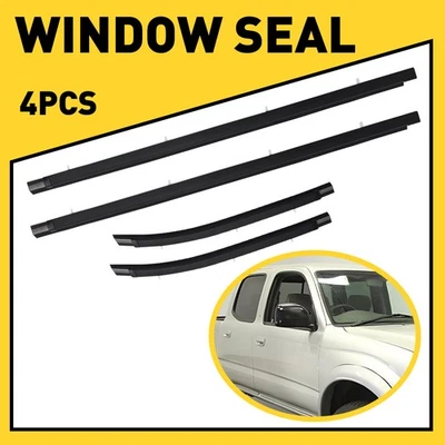 NEW For Toyota Tacoma 1995-2004 4pcs LH&RH Door Window Belt Weatherstrip from Y Foto 1 de 4