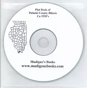 CD de historia de propietarios de tierras Pulaski Co Illinois IL Plat City - Imagen 1 de 1
