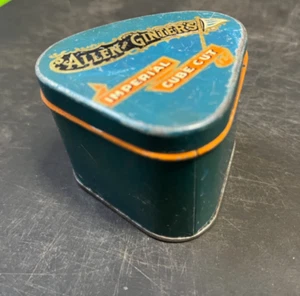 Allen & Ginter's Imperial Cube Cut Vintage dreieckige Tabakdose - Bild 1 von 7