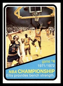 1972 Topps Basketball #157 NBA Playoffs Game #4 EX