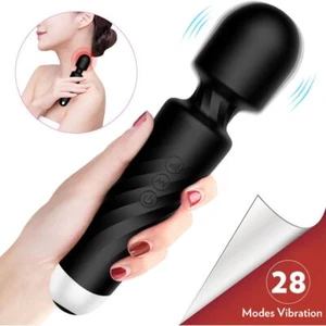 Introducing the SensaWand X-12: The Ultimate Pleasure Wand for Her in Sleek Blac - Picture 1 of 2