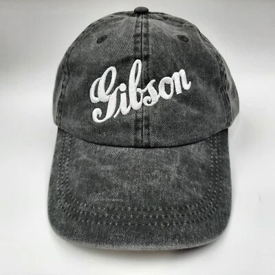 Guitarras Gibson Bajo Perfil Béisbol Papá Sombrero Gorra Hebilla Gris Algodón Bordado Foto 1 de 4