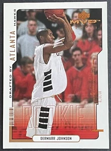 2000-01 Upper Deck MVP Atlanta Hawks Basketball Card #203 DerMarr Johnson RC - Picture 1 of 2