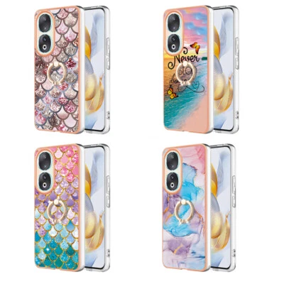 for Huawei Honor 90 X8 Ring Colorful Pattern Silicone Back Case Phone Case Cover - Image 1 of 4