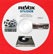 Revox & Studer Audio Reparatur Service Bedienungsanleitungen DVD 3 von 3 im PDF Format 