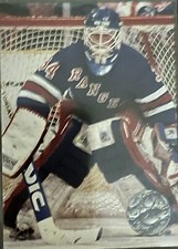 John Vanbiesbrouck 1991 Pro Set Platinum Performance New York Rangers card (PC1)