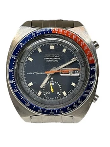 Seiko Pepsi 17 Jewel Chronograph Automatic Watch Movement # 6139A Working IW305 - Picture 1 of 10