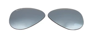 Ray Ban 3025 58 Aviator Lenti di Ricambio Specchio Argento Polarizzato - Picture 1 of 1
