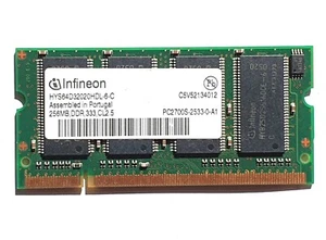 RAM INFINEON 256Mo PC2700S-2533-0-A1 333Mhz CL2.5 HYS64D32020HDL-6-C - Picture 1 of 1
