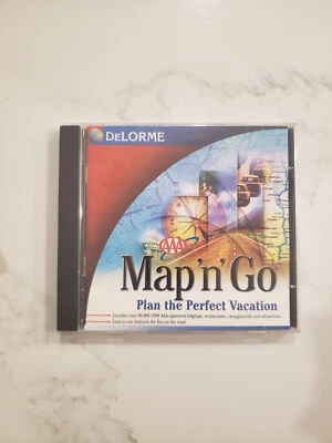 DeLorme Map 'n' Go Version 5.0 (PC, 1999) TESTED WORKING - Image 1 of 3