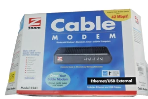 zoom cable modem model 5241 open box Own your own Free shipping - Picture 1 of 3