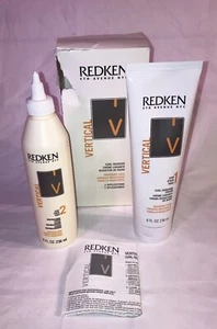 REDKEN Vertical Curl Reducer 2 Step Cream & Lotion, 8 Oz Each (Resistant Hair) - Picture 1 of 13