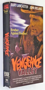 VENGEANCE VALLEY VHS 1951 Western Romantic Triangle BURT LANCASTER Joanne Dru - Picture 1 of 3