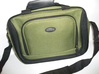 NEW, US TRAVELER, Luggage Bag Green/Black 15" Carry On Tote Pocket Zipper Straps - Image 1 of 4