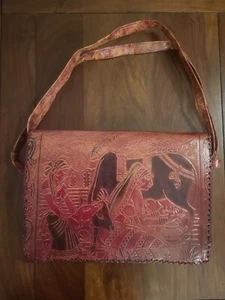 Vintage leather handmade purse from India - Picture 1 of 8
