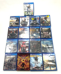 PS4 Game Lot of 15 Games &ndash; Tested & Working Metal Gear Witcher COD Final Fantasy