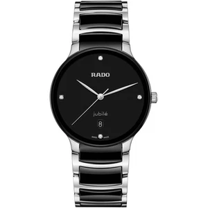 Reloj de cuarzo Rado Centrix Diamonds para hombre de cerámica negra R30021712 - Imagen 1 de 3