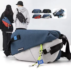 High Quality Nylon Panelled Waist Packs 2024 New Brand Unisex Chest Pack Casual - Picture 1 of 15