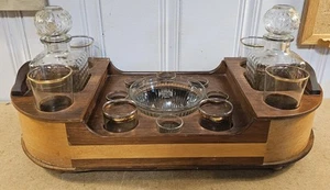 MCM 15 piece Cocktail Bar Set with Wooden Carrier - Picture 1 of 8