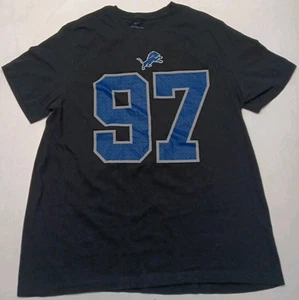The Nike Tee Aiden Hutchinson Detroit Lions NFL Adult Black XLarge Cotton - Picture 1 of 8