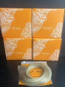 4x EXTENSIONES DE CABELLO HUMANO CON CINTA BRILLO COMPLETO 18 PULGADAS (4 PAQUETES / 80 PIEZAS) - Imagen 1 de 4