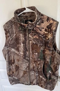 Realtree Hobbs Creek Red Head Bass Pro Polyester Camo Hunting Vest Men's L - Picture 1 of 6