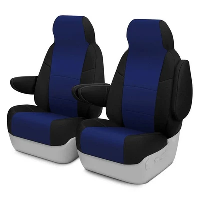 For Nissan TITAN XD 23-24 Neosupreme 1st Row Black & Blue Custom Seat Covers - Image 1 of 4