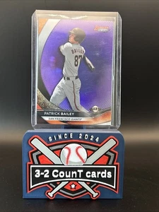2020 Bowman's Best - Top Prospects Patrick Bailey #TP-16 Purple Refractor... - Picture 1 of 2