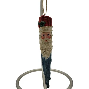 Vintage Santa Icicle Christmas Ornament 7" Banana tree not included - Picture 1 of 3