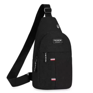 Chest Bag Men's One Shoulder Crossbody Bag Large Capacity Outdoor Sports And Lei - Picture 1 of 3