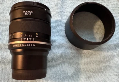 Rokinon 85mm f/1.4 Series II Manual Focus Lens for Sony FE Mount w/Hood Caps - Image 1 of 4