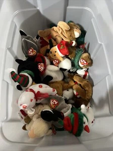 Rare Vintage Christmas Beanie Babies Mint Condition - Picture 1 of 1