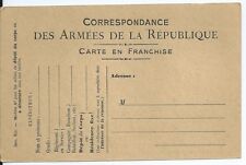 CPA - Correspondance de la République - Carte en Franchise