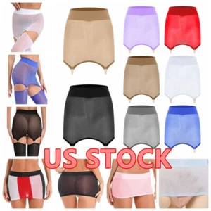 Minigonna donna ultra sottile vita bassa bodycon matita con clip giarrettiera - Foto 1 di 134