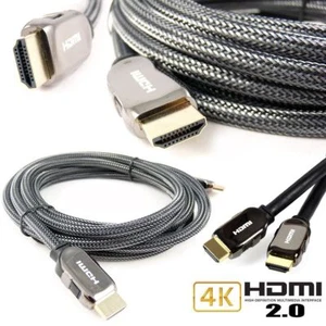 HDMI Cable 2.0 HDR Gold Plated HDTV 1080P 3D 4K Ultra HD ARC CES 2160p Lead Cord - Picture 1 of 16