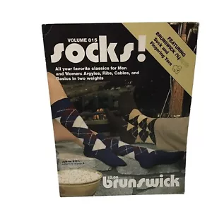 Brunswick Socks 815 Pattern Booklet Crochet Knit Vtg 1981 - Picture 1 of 2